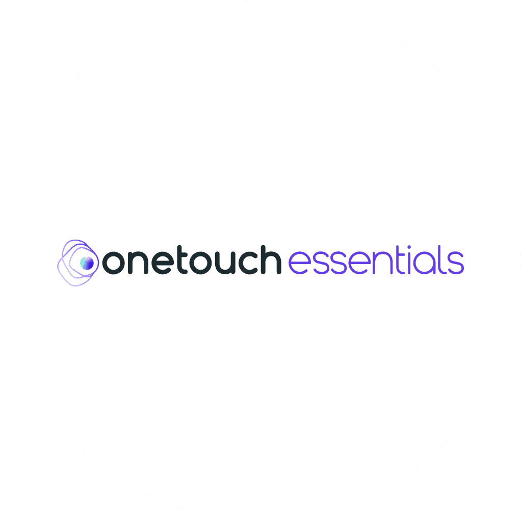 OneTouch Essentials logo and branding on a white background