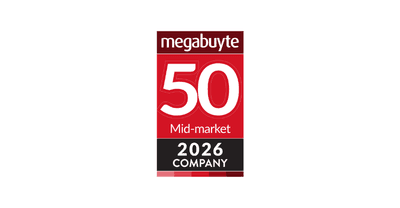 Megabyte Mid-Market 50 2026 Winner award badge