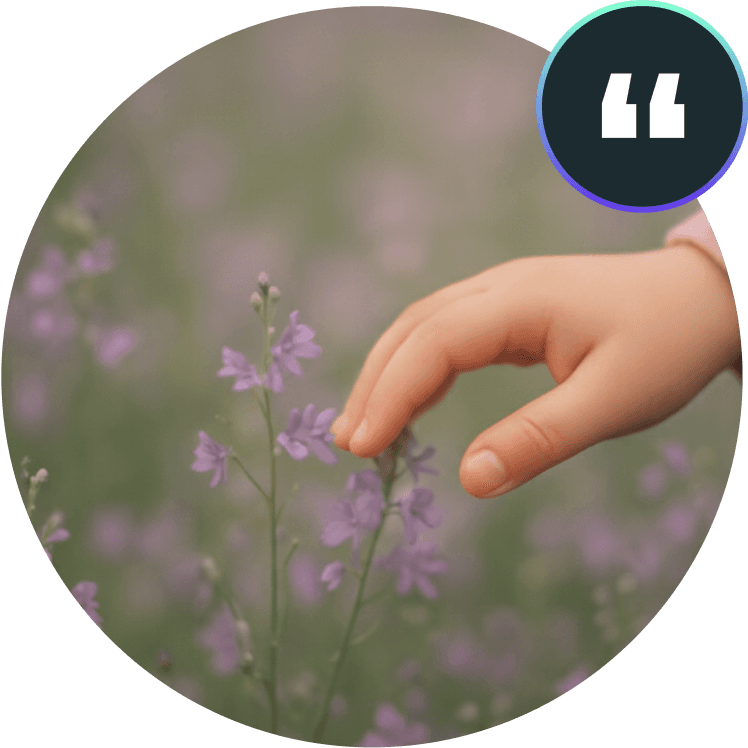 A care professional sharing a testimonial about care management software, shown in a circular portrait