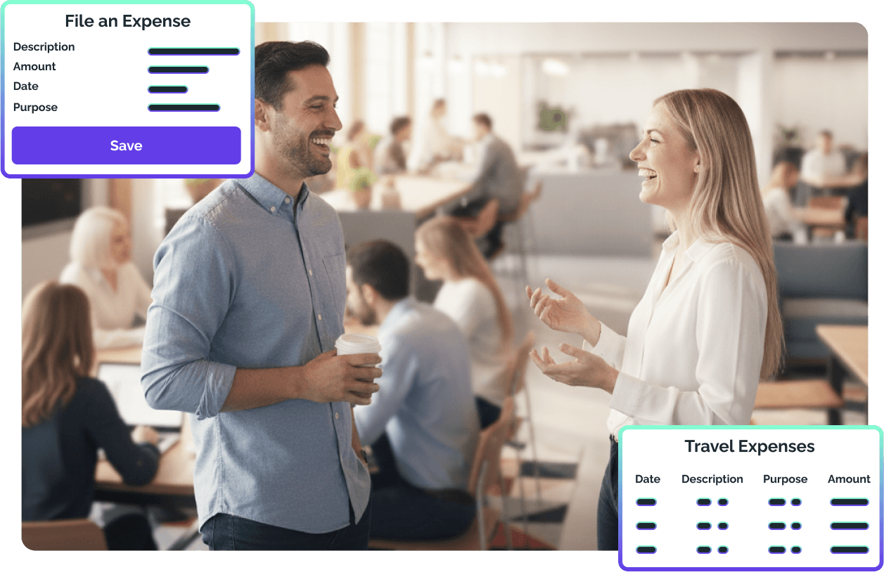 A professional reviewing invoicing and payroll documents, representing the invoicing and payroll hero image